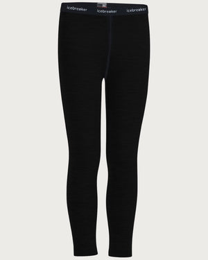 Kids Icebreaker Merino 260 Tech Leggings - Black Thermals Icebreaker 4yrs 