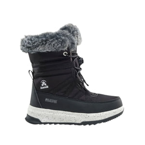 Kids Kamik Stormy Faux Fur Waterproof Boot - Black Footwear Kamik 