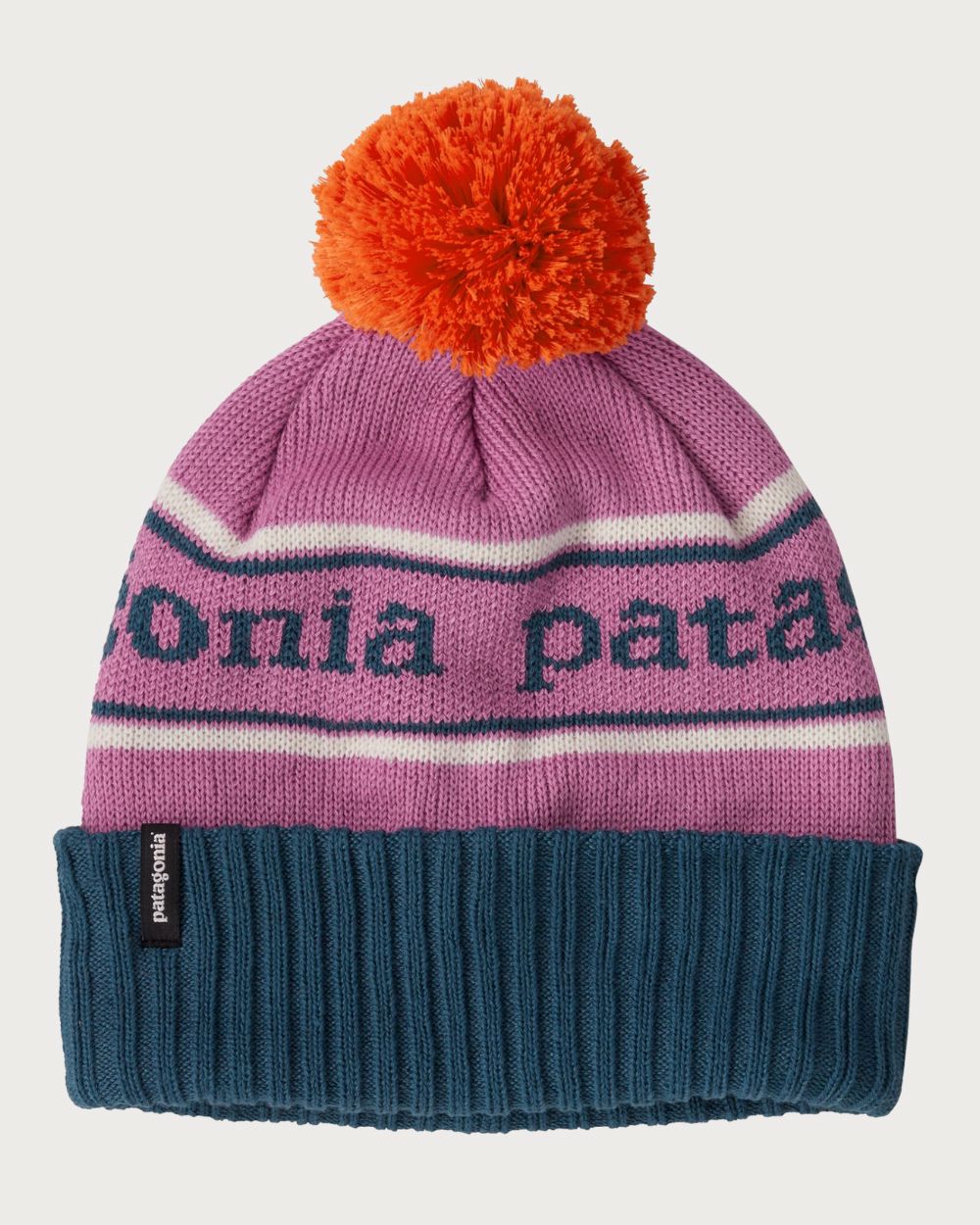 Kids Patagonia Powder Town Beanie - Park Stripe Knit: Light Star Pink Beanies Patagonia 
