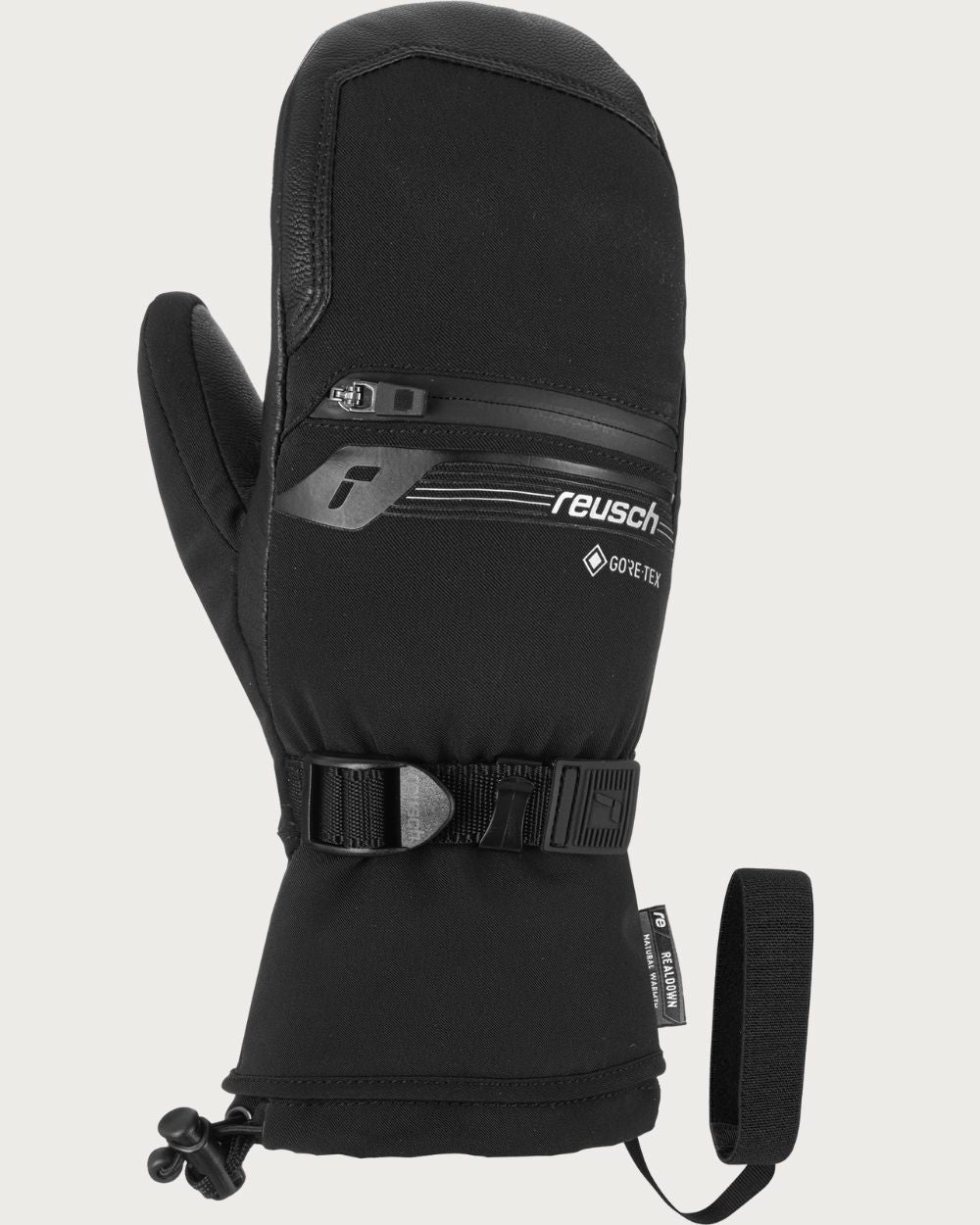 Kids Reusch Down Spirit GORE-TEX® JR Mitten - Black/Silver Mittens Reusch 