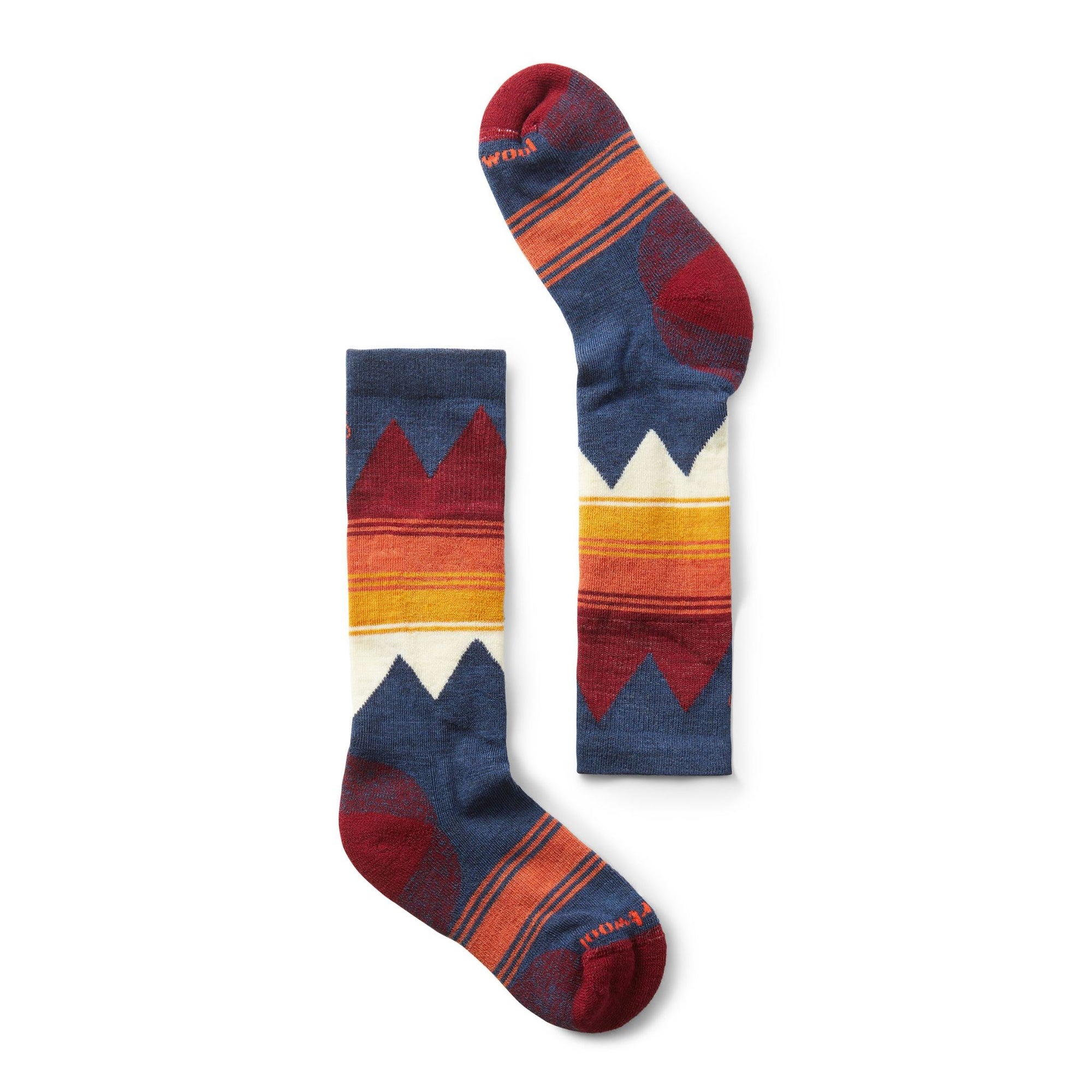 Kids Smartwool Ski Light Cushion Socks - Alpine Blue Socks Smartwool XS - (6-8.5US / 22-25EU) 