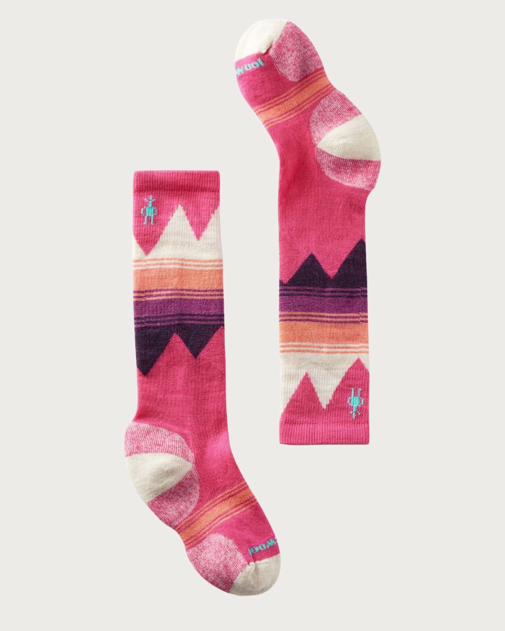 Kids Smartwool Ski Light Cushion Socks - Power Pink Socks Smartwool 