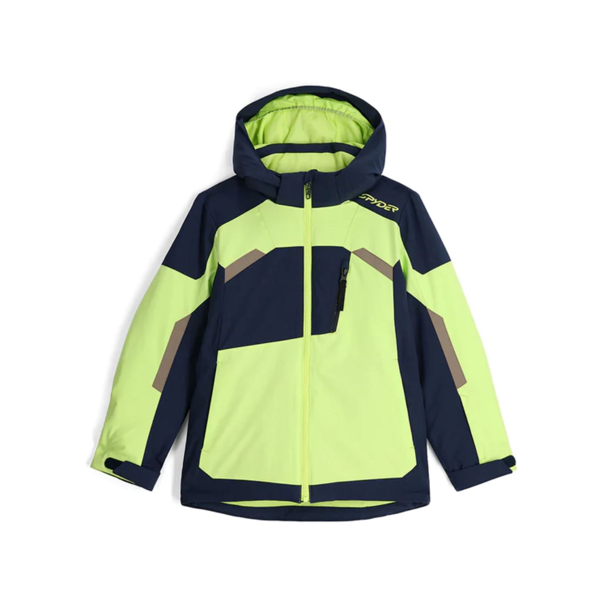 Kids Spyder Leader Jacket - Lime Ice Jackets Spyder 8 INTL / 8 AU 