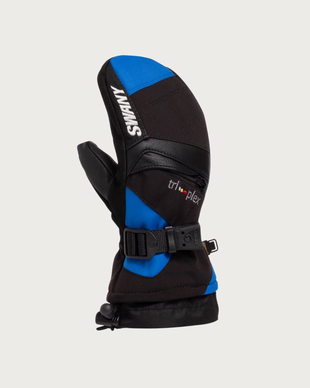 Kids Swany X-Change Waterproof Mitten - Black/Blue Mittens Swany 3 - 4yrs (4.0 / XXS) 