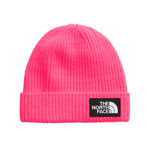 Kids The North Face Logo Box Cuff Beanie - Radiant Poppy