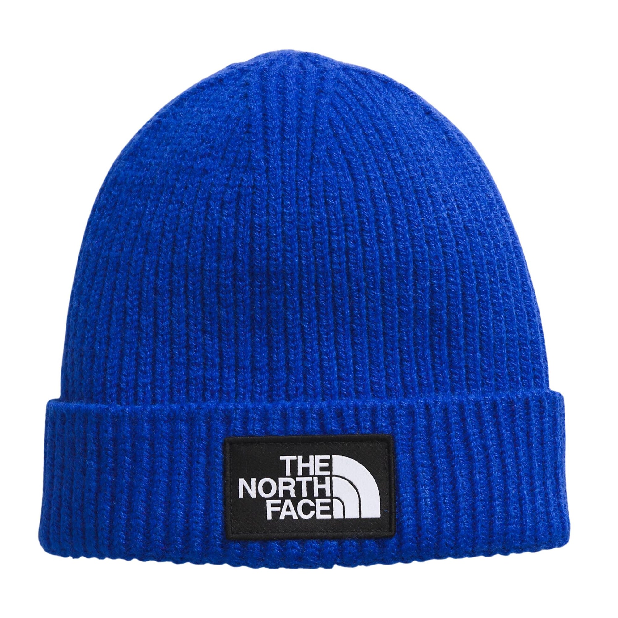 Kids The North Face Logo Box Cuff Beanie - TNF Blue Beanies The North Face 