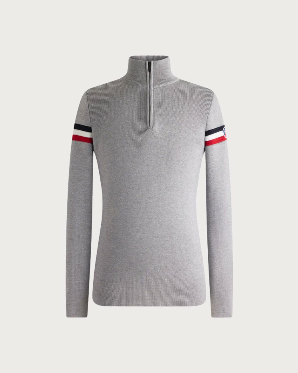 Mens Fusalp Wengen Sweater - Silice/Marin Mid Layers Fusalp 