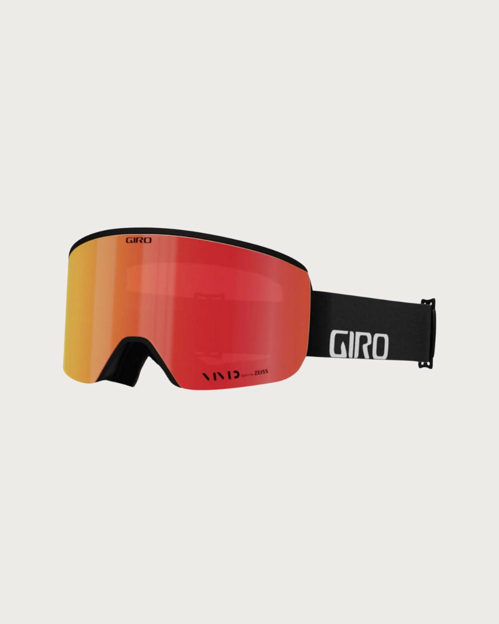 Mens Giro Axis (Asian Fit) Goggles - Black Wordmark Vivid Ember Goggles Giro 