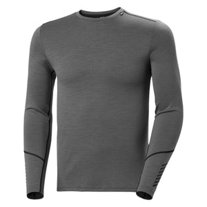 Mens Helly Hansen LIFA Merino Midweight (225g) Thermal Top - Concrete Thermals Helly Hansen 