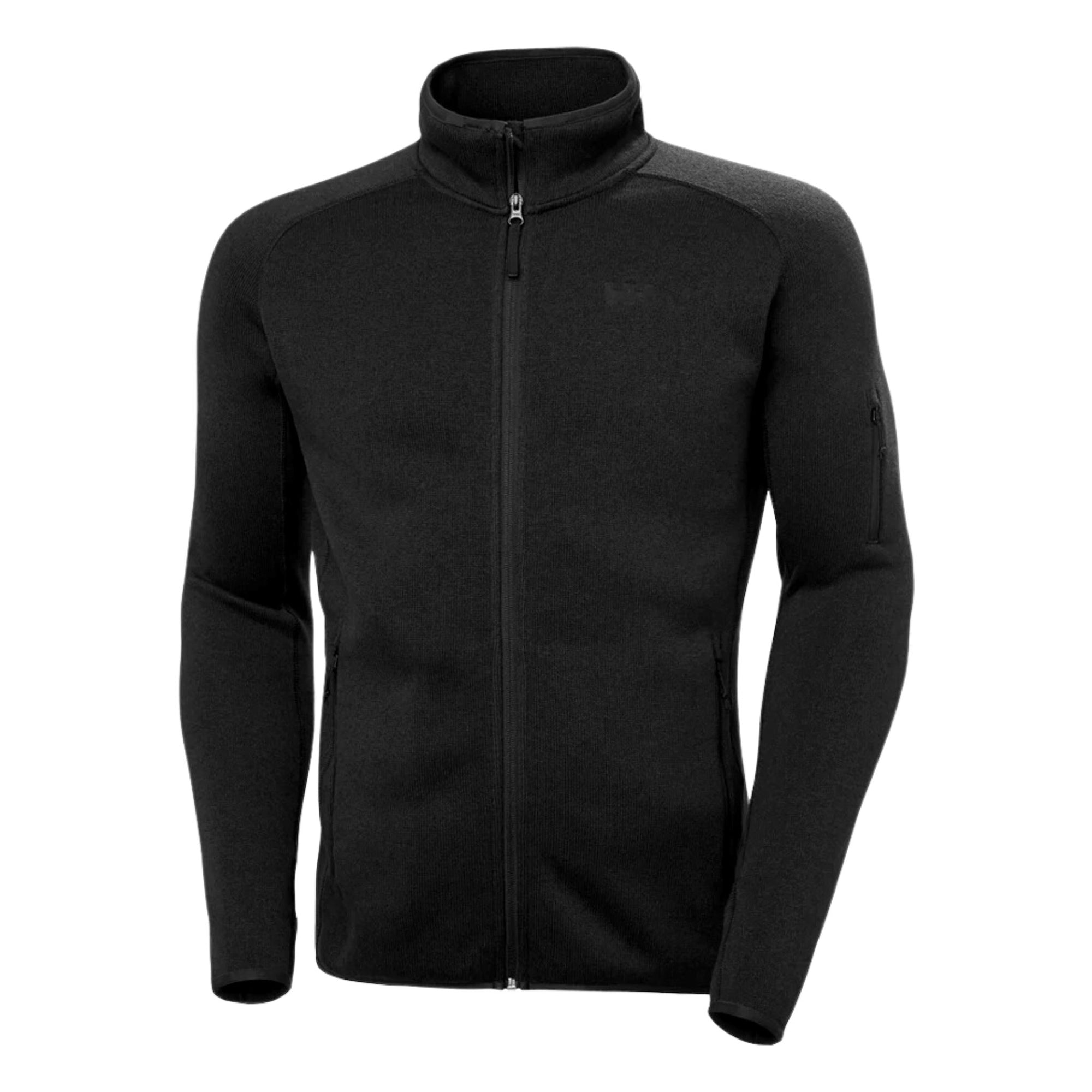 Mens Helly Hansen Varde Fleece Jacket 2.0 - Black Mid Layers Helly Hansen 