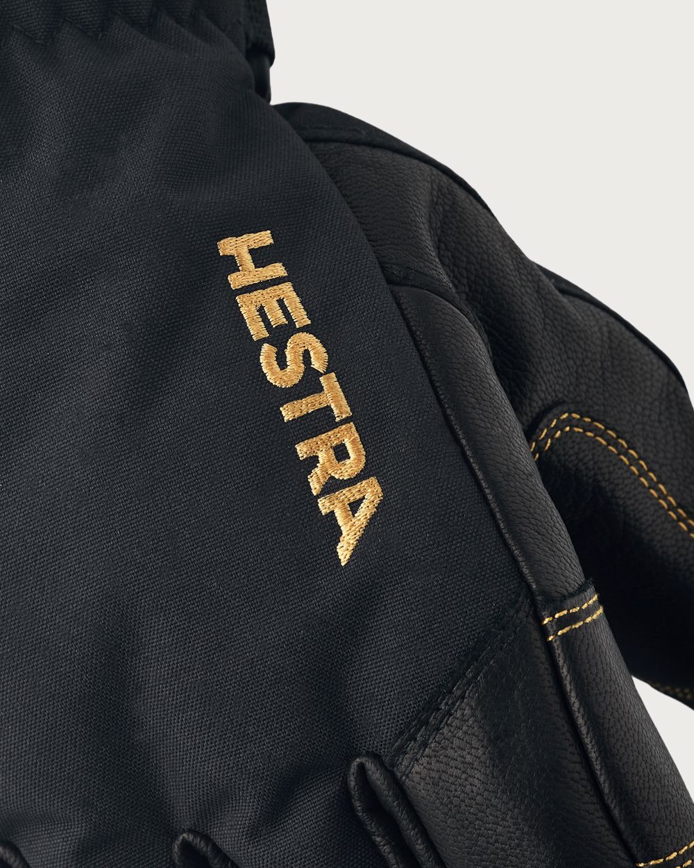 Mens Hestra Army Leather Gore-Tex Glove - Black / Black Gloves Hestra 
