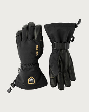 Mens Hestra Army Leather Gore-Tex Glove - Black / Black Gloves Hestra 