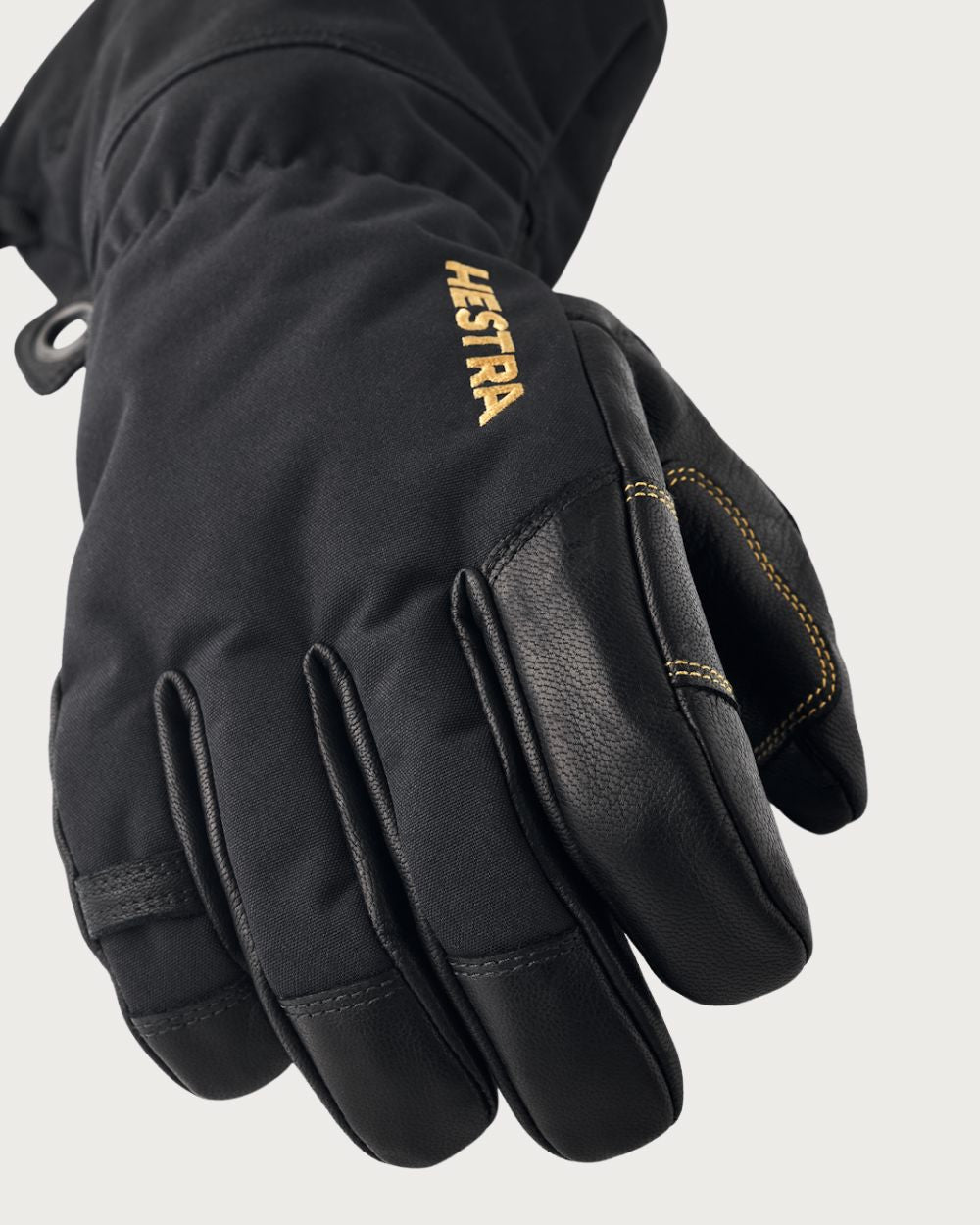 Mens Hestra Army Leather Gore-Tex Glove - Black / Black Gloves Hestra 