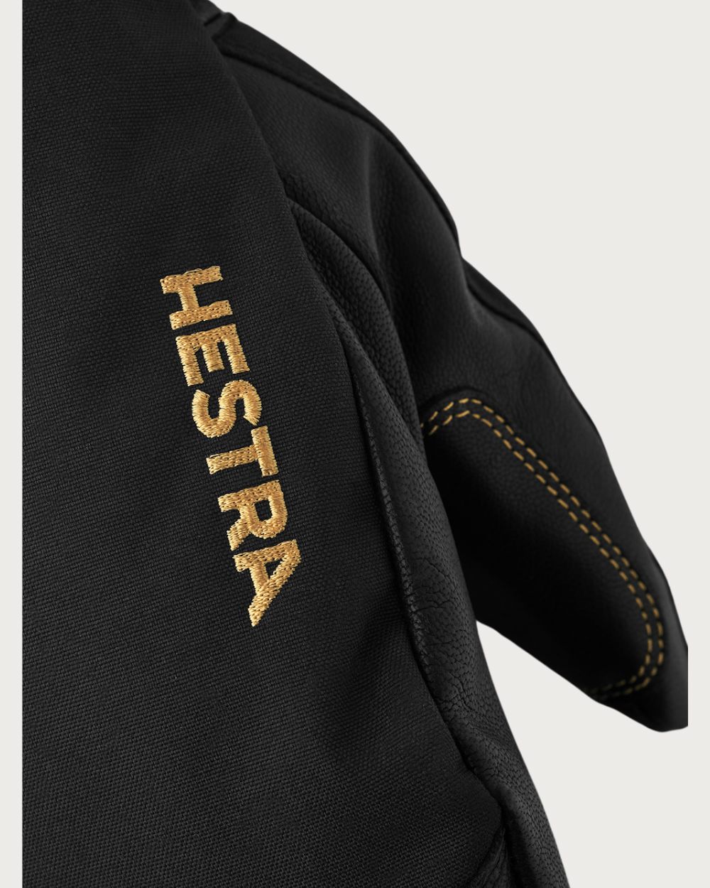 Mens Hestra Army Leather Gore-Tex Mitten - Black / Black Mittens Hestra 