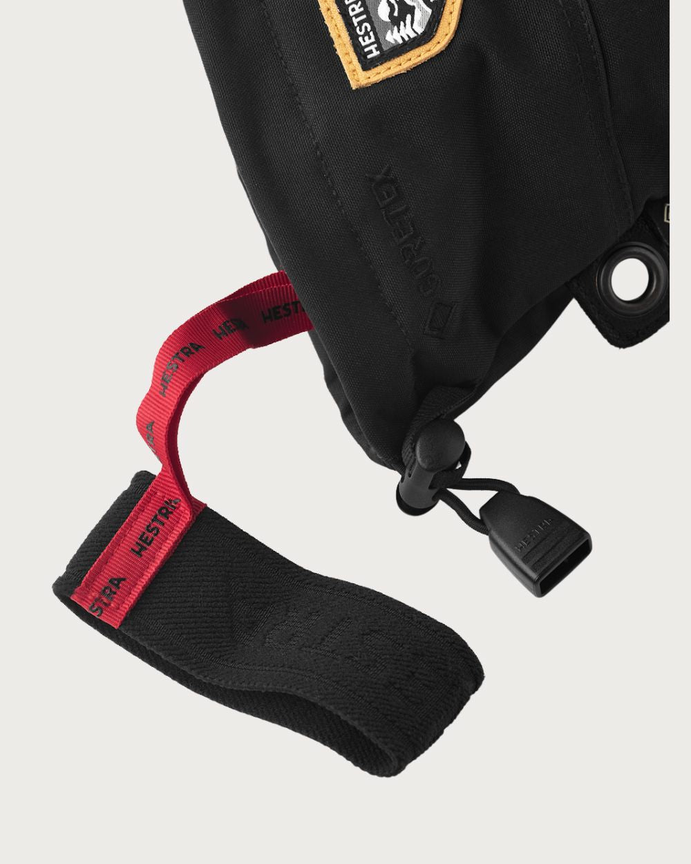 Mens Hestra Army Leather Gore-Tex Mitten - Black / Black Mittens Hestra 
