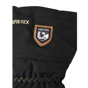 Mens Hestra Army Leather Gore-Tex Mitten - Black / White