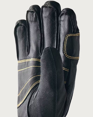 Mens Hestra Army Leather Gore-Tex Short Cuff Glove - Black / Black Gloves Hestra 