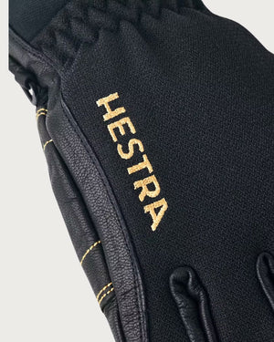 Mens Hestra Army Leather Gore-Tex Short Cuff Glove - Black / Black Gloves Hestra 