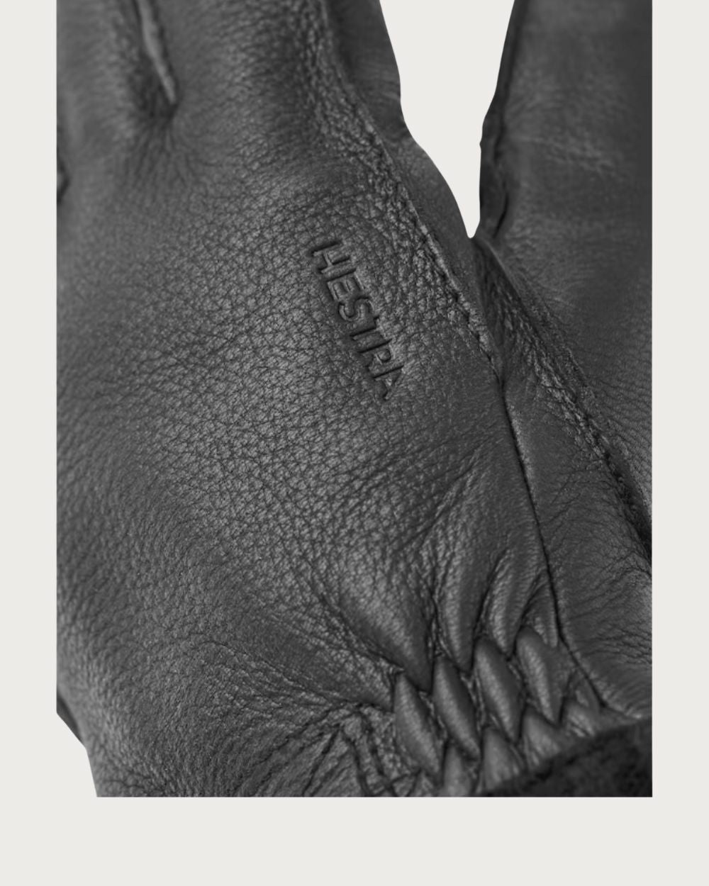 Mens Hestra Deerskin Primaloft Rib Gloves - Black Après Gloves Hestra 