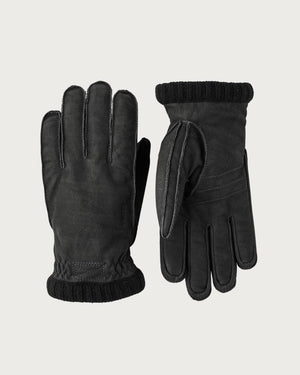 Mens Hestra Joar Nubuck Gloves - Black Après Gloves Hestra 