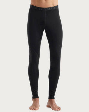 Mens Icebreaker Merino 260 Thermal Tech Leggings - Black Thermals Icebreaker 