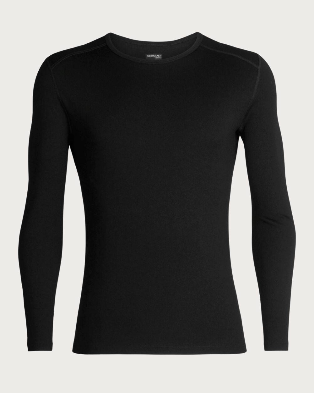 Mens Icebreaker Merino 260 Thermal Tech Long Sleeve Crewe - Black Thermals Icebreaker 