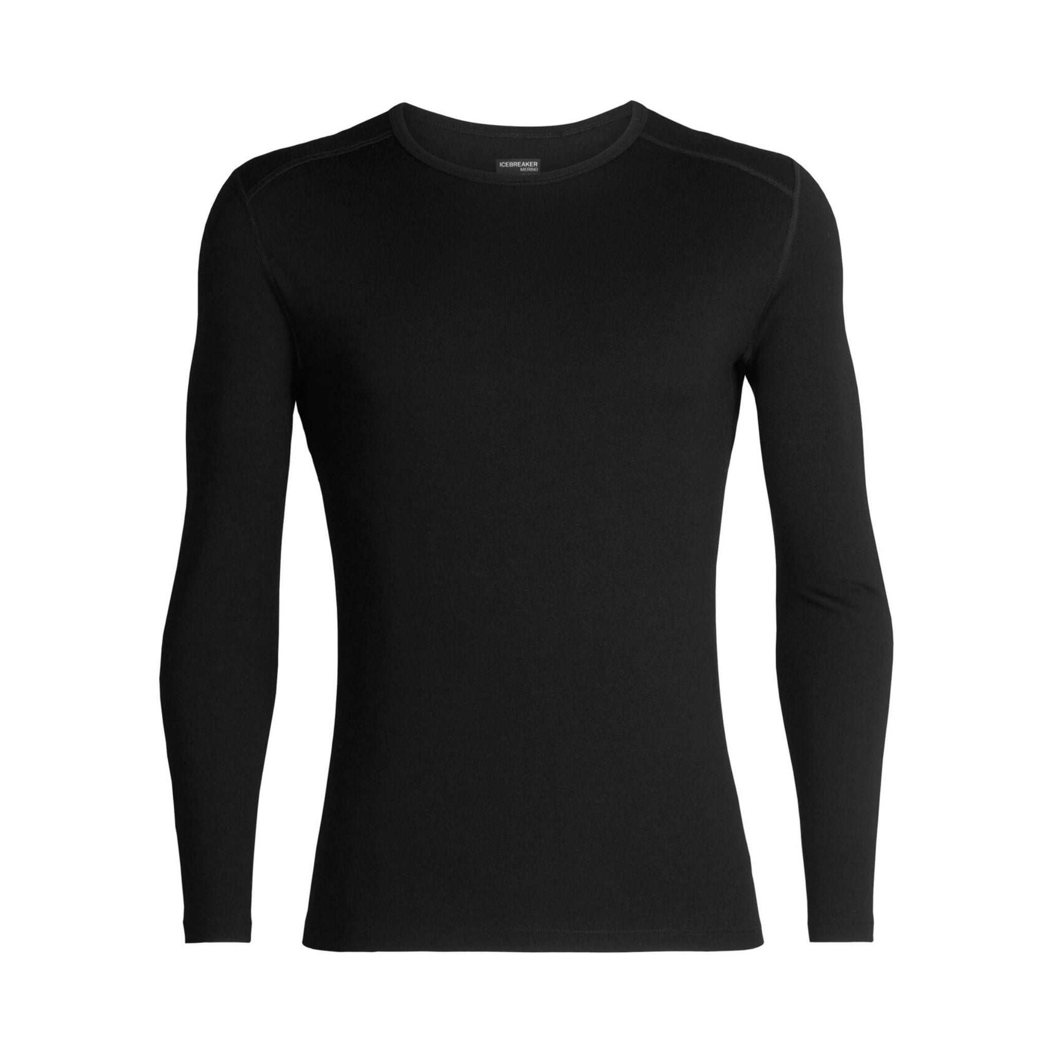 Mens Icebreaker Merino 260 Thermal Tech Long Sleeve Crewe - Black Thermals Icebreaker 