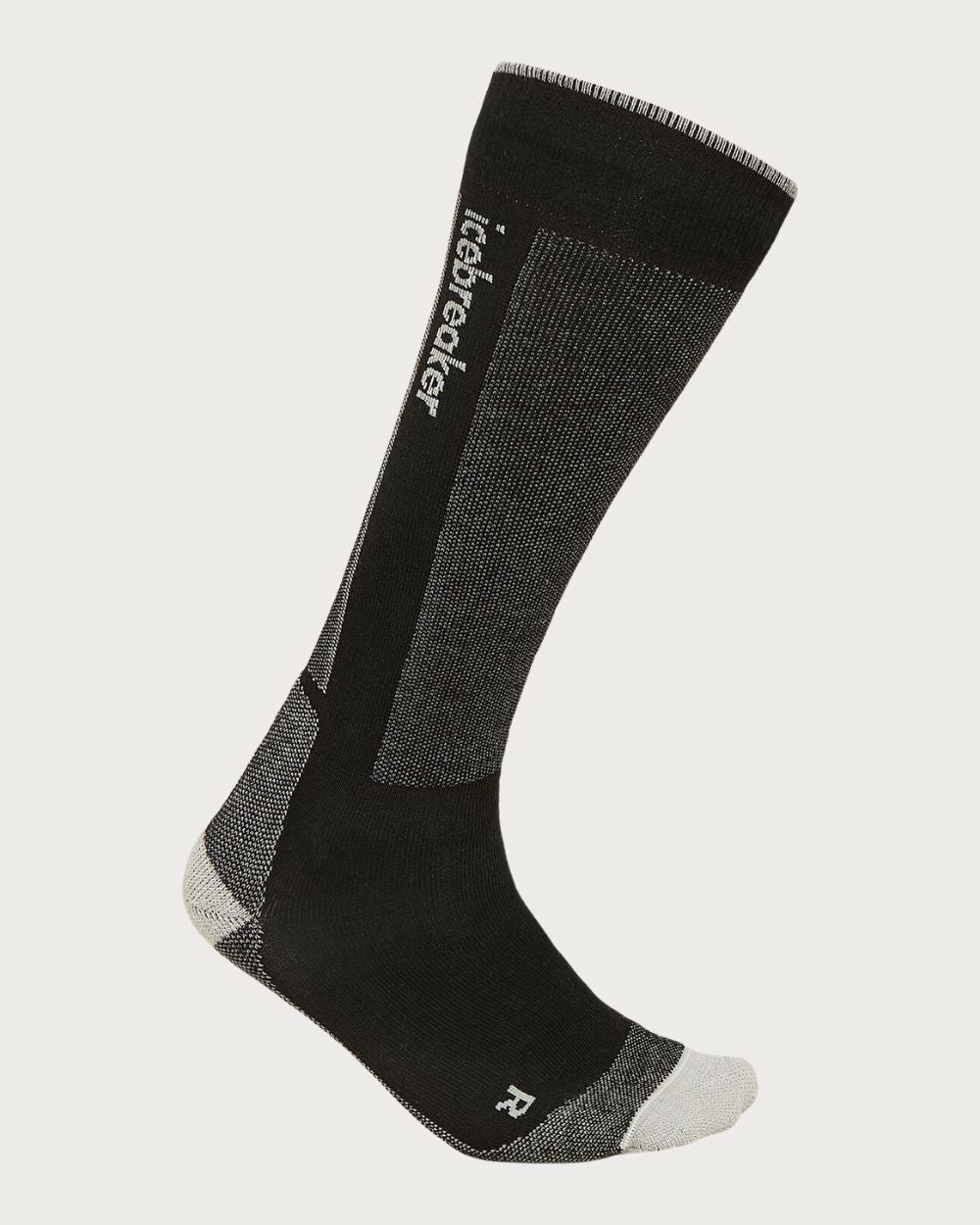 Mens Icebreaker Merino Ski+ Light Cushion Socks- Black/Ether