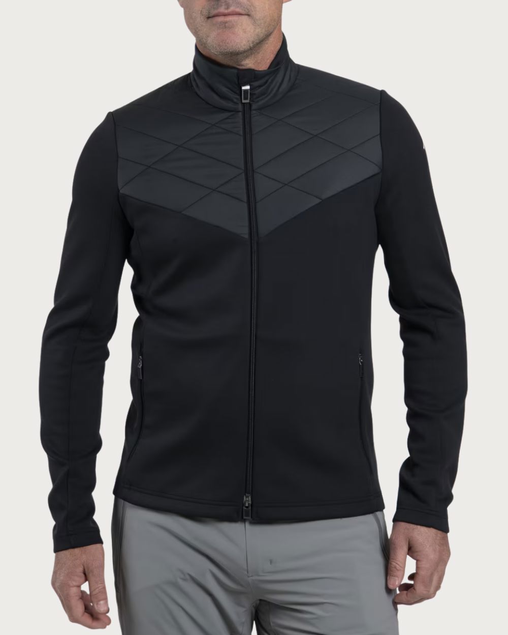 Mens Kjus Formula Midlayer Jacket - Black Mid Layers Kjus 