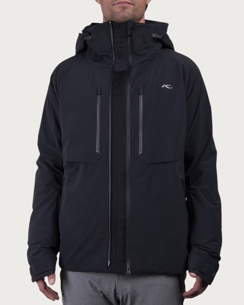 Mens Kjus Ligety Jacket - Black Jackets Kjus 