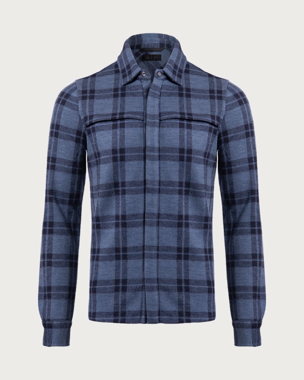 Mens Kjus Yellowstone Shirt - Admiral Blue/Navy Après | Travel Kjus 