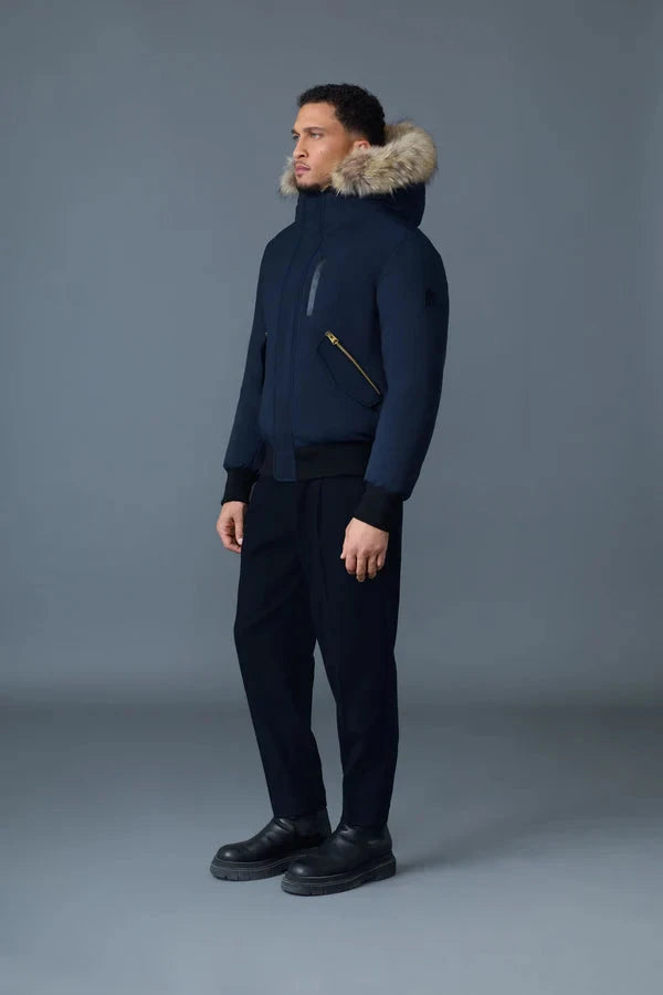 Mens Mackage Dixon-F 2-In-1 Nordic Bomber Jacket - Navy Après | Travel Mackage 