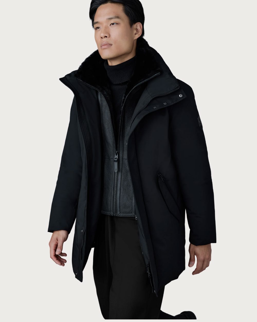 Mens Mackage Sullivan 2-In-1 Down Coat - Black Après | Travel Mackage 