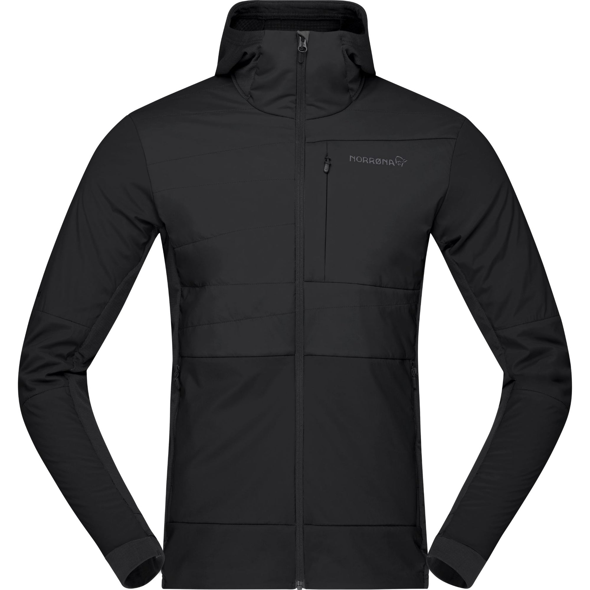 Mens Norrøna Falketind Alpha90 Insulated Hooded Jacket - Caviar