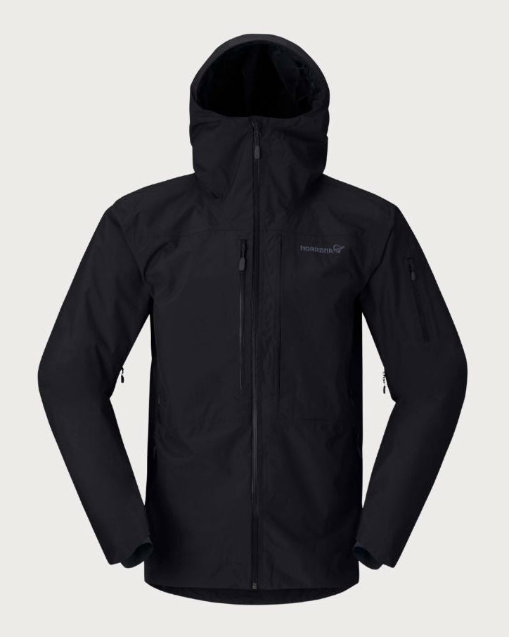 Mens Norrøna Lofoten Gore-Tex Insulated Jacket - Caviar Black Jackets Norrøna 