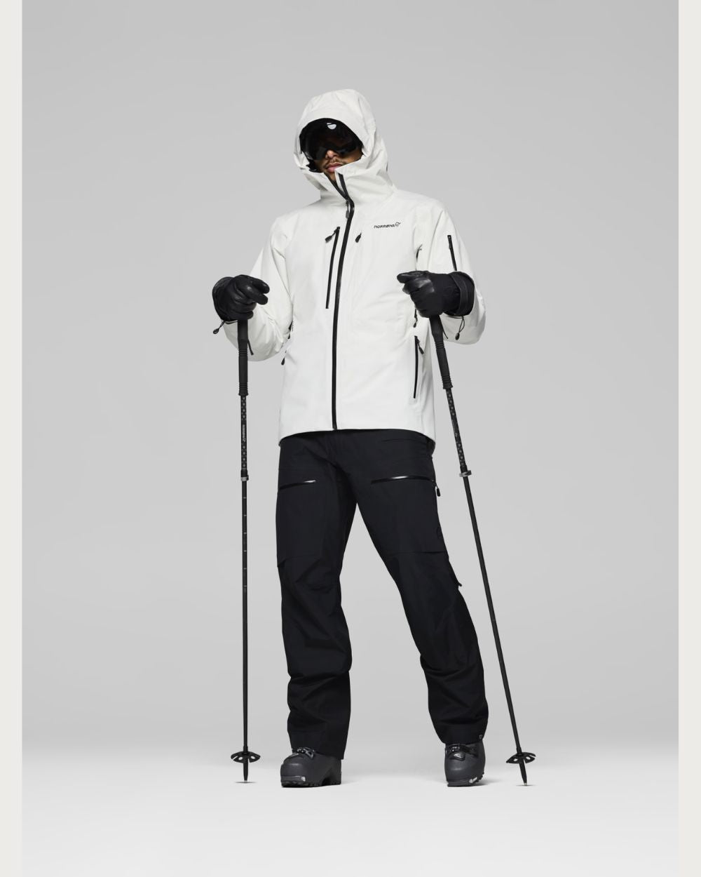 Mens Norrøna Lofoten Gore-Tex Insulated Jacket - White Whisper Jackets Norrøna 