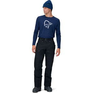 Mens Norrøna Lofoten Gore-Tex Insulated Pants - Caviar