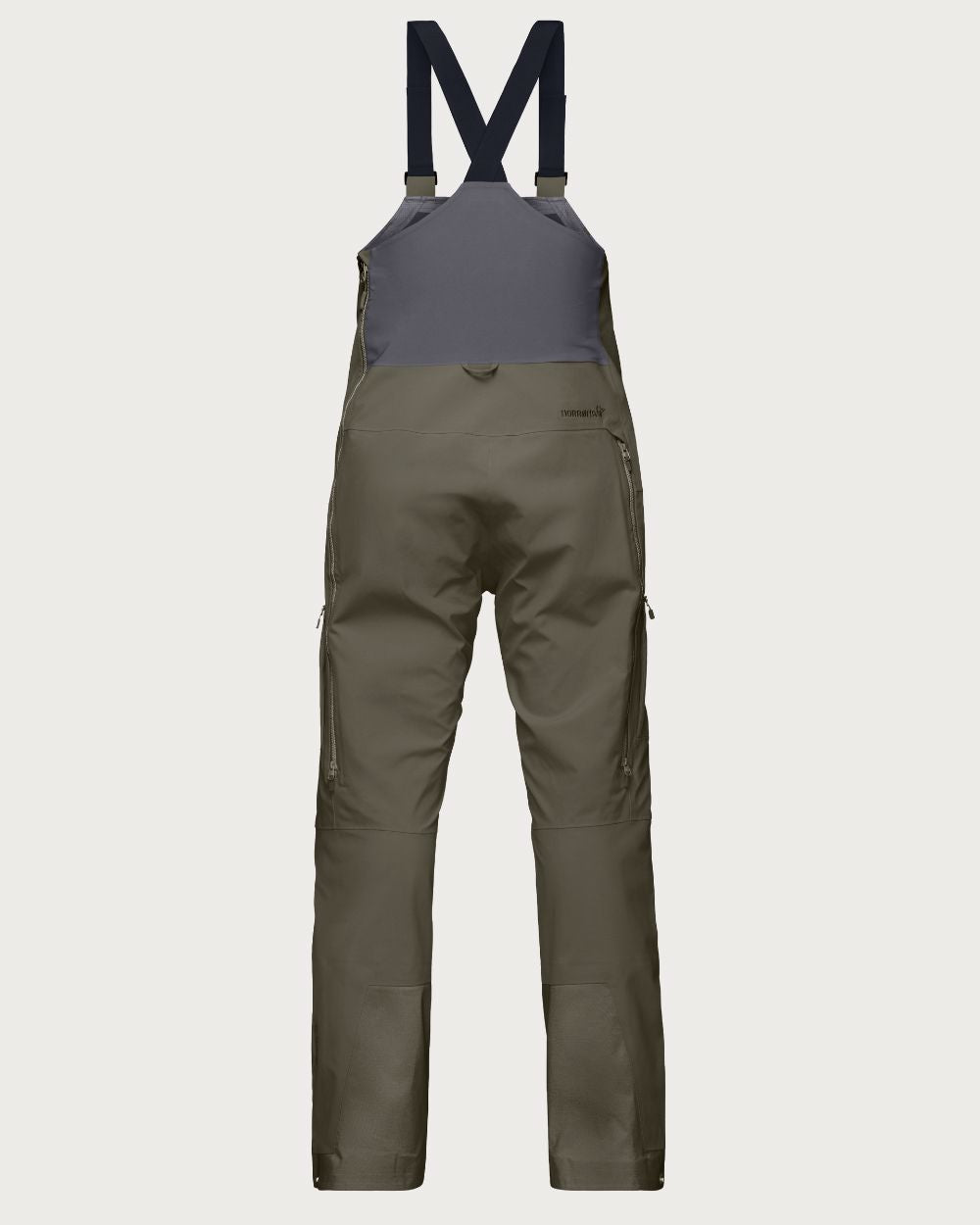 Mens Norrøna Tamok Gore-Tex Performance Shell Bib Pants - Beluga Pants Norrøna 