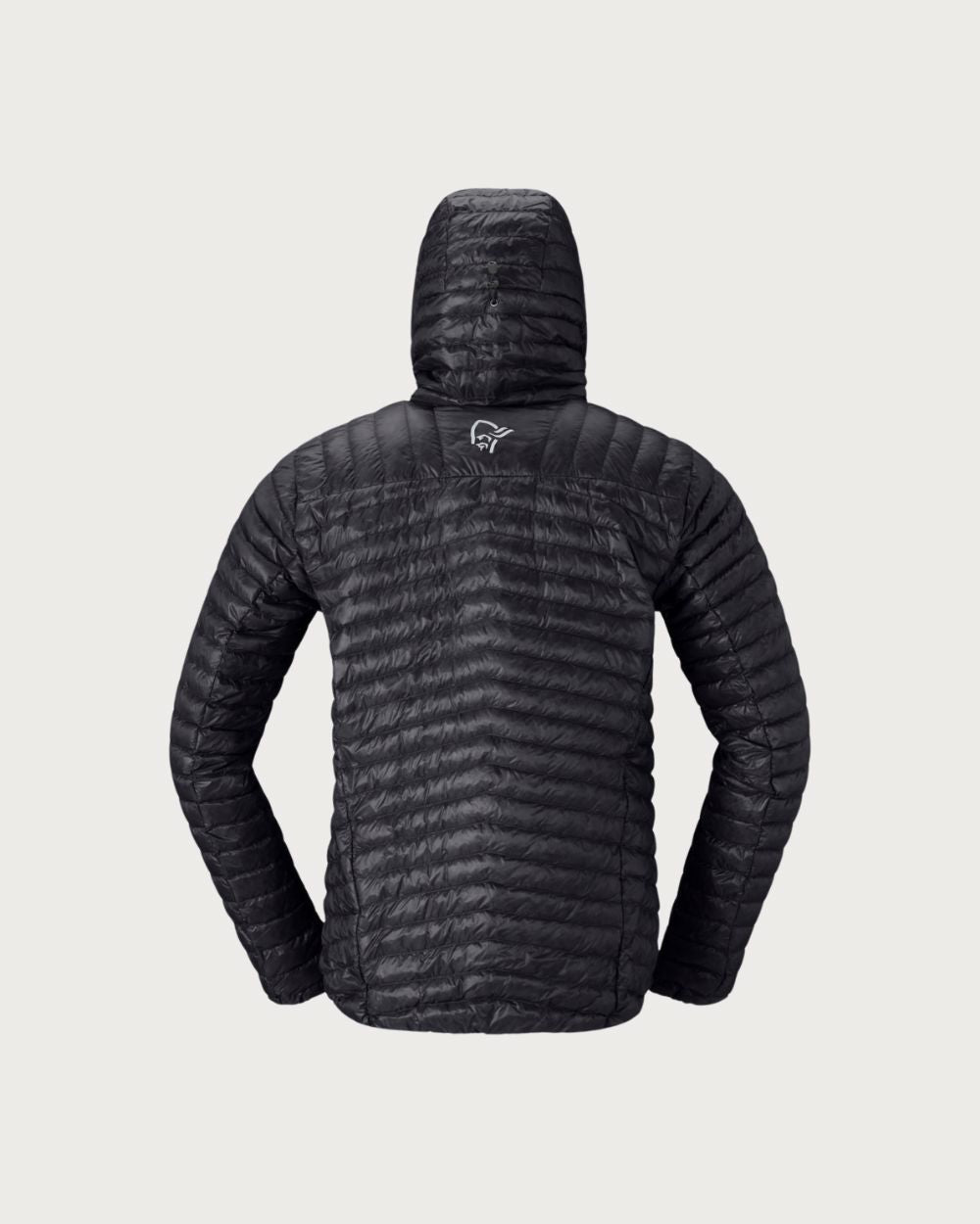 Mens Norrøna Trollveggen Superlight Down800 Hooded Jacket - Caviar Black Jackets Norrøna 