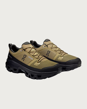 Mens On Cloudrock Low Waterproof Boot - Hunter / Black Footwear On Running 