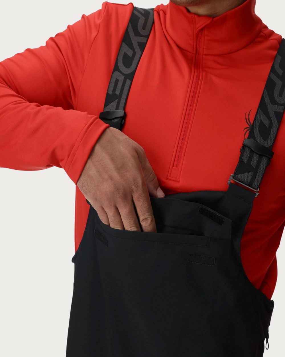 Mens Spyder Lift Bib Pants - Black Pants Spyder 