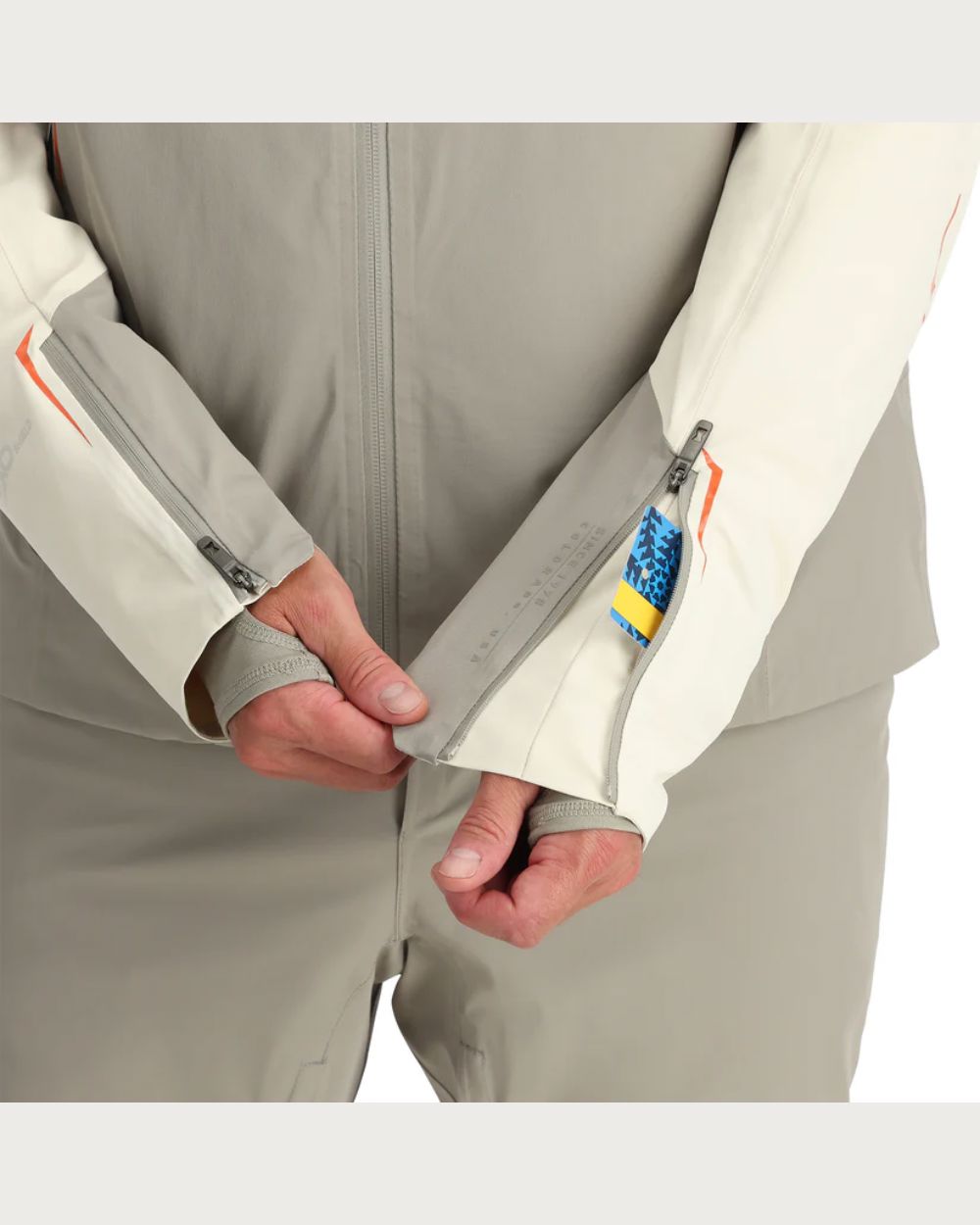 Mens Spyder Monterosa Jacket - Vanilla Jackets Spyder 