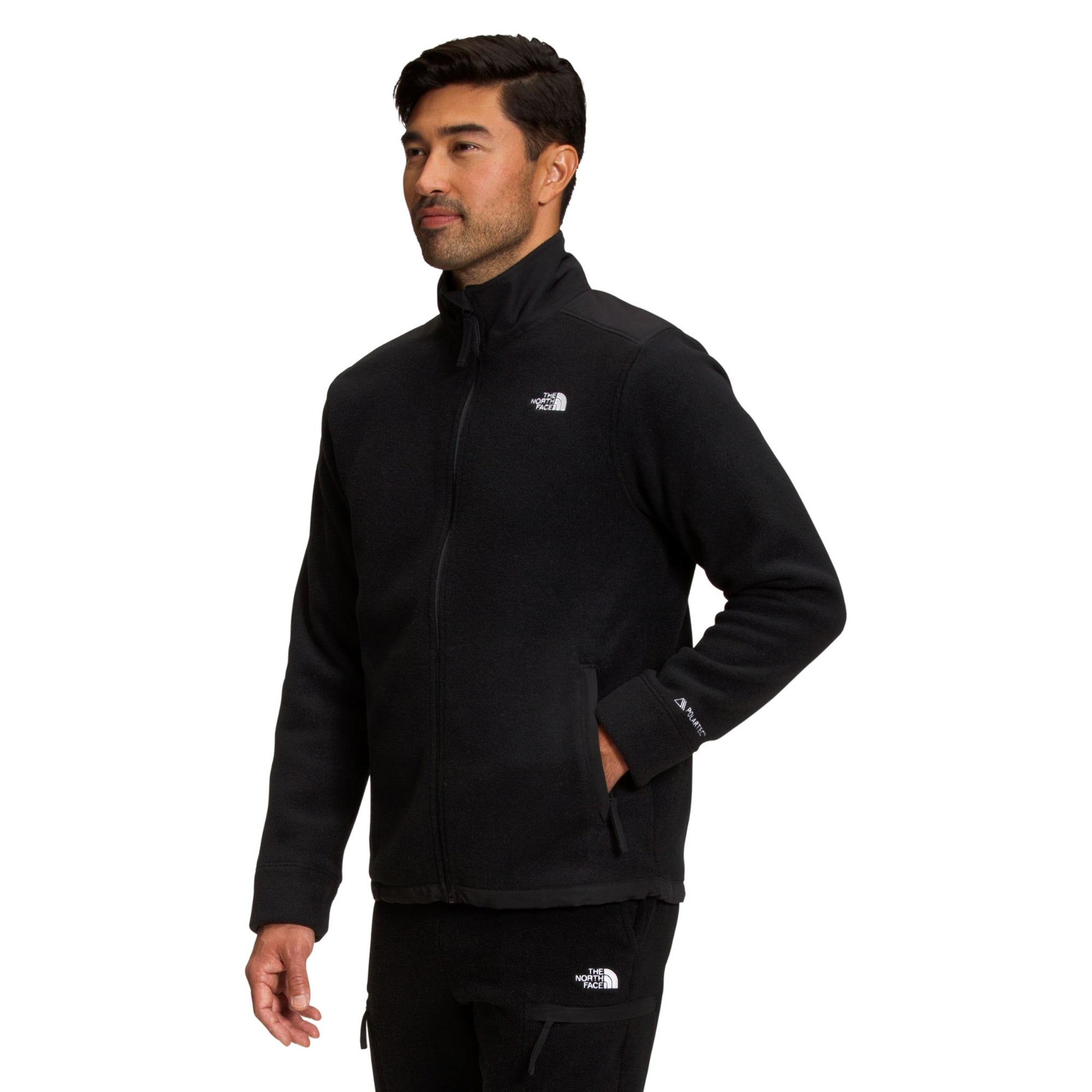 Mens The North Face Alpine Polartec 200 Full Zip Jacket - TNF Black