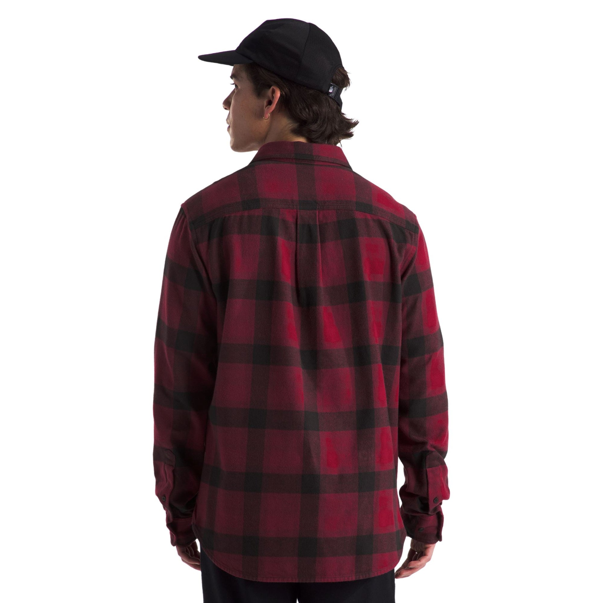 Mens The North Face Arroyo Flannel Shirt - Beetroot TNF Shadow Small Plaid Après | Travel The North Face 