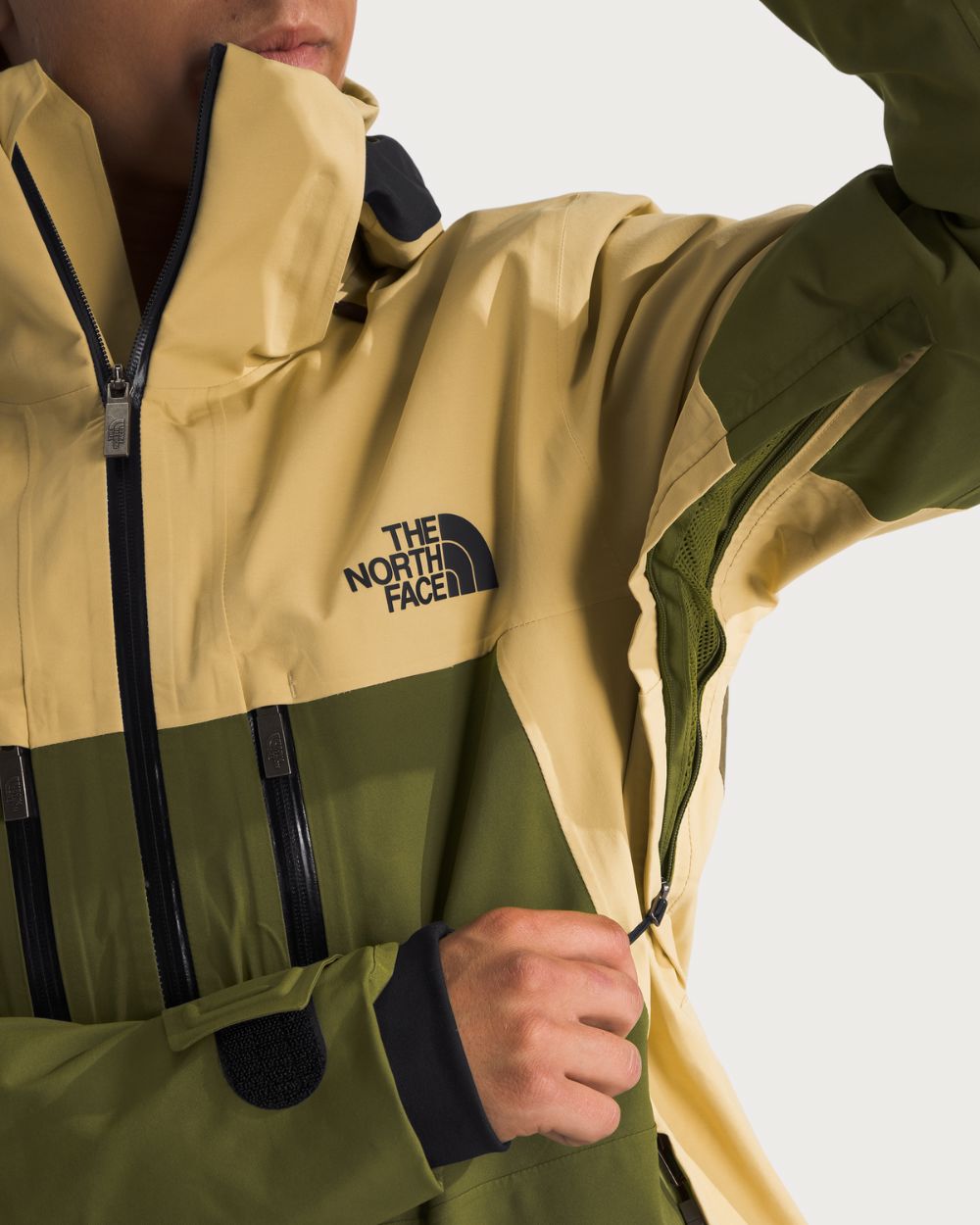 Mens The North Face Chakal Jacket - Lichen Gold / Forest Olive Jackets The North Face 
