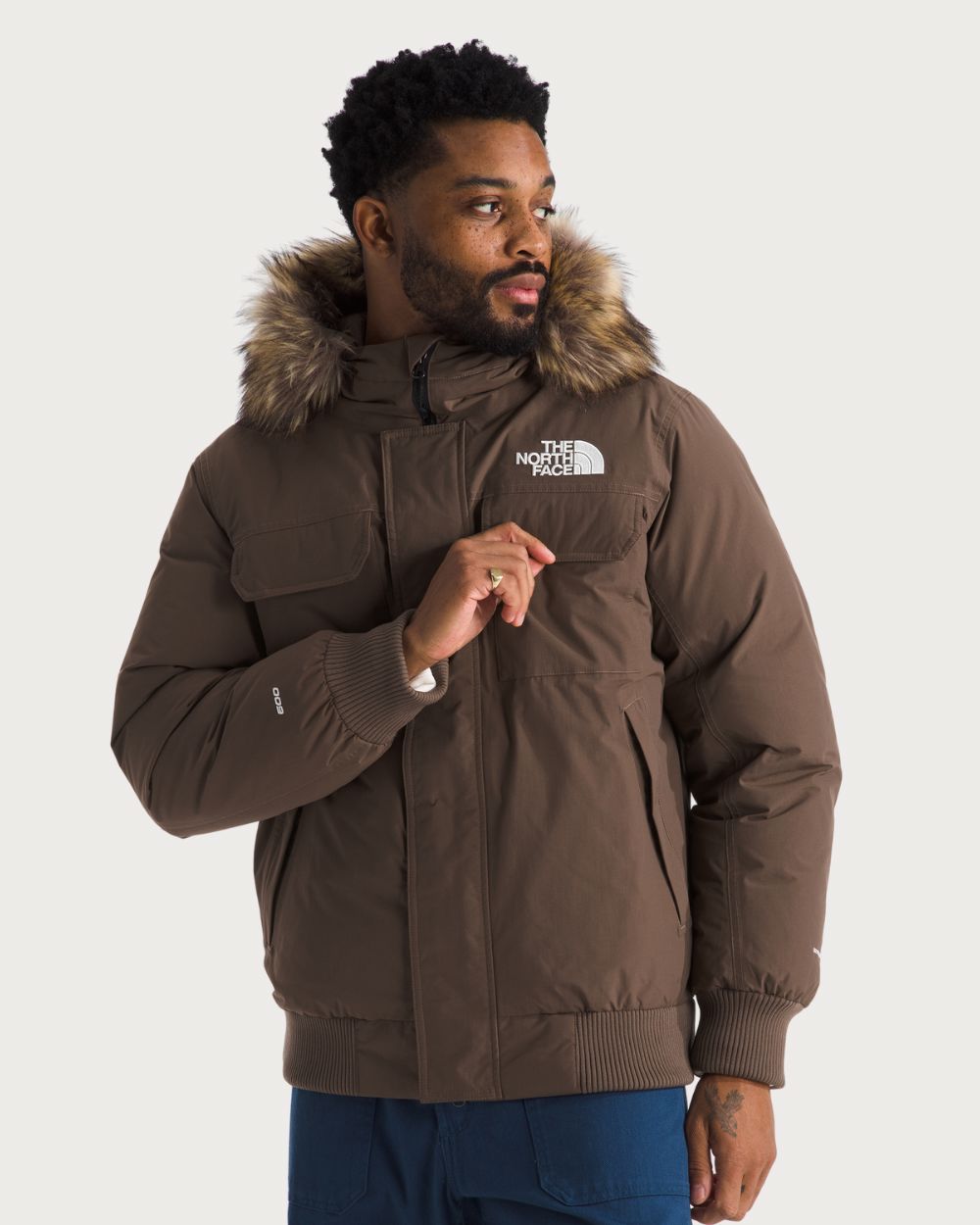 Mens The North Face McMurdo Bomber Jacket - Smokey Brown Jackets The North Face 