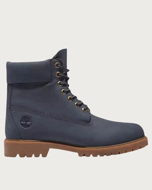 Mens Timberland Heritage Lace up - Dark Blue Nubuck Footwear Timberland 