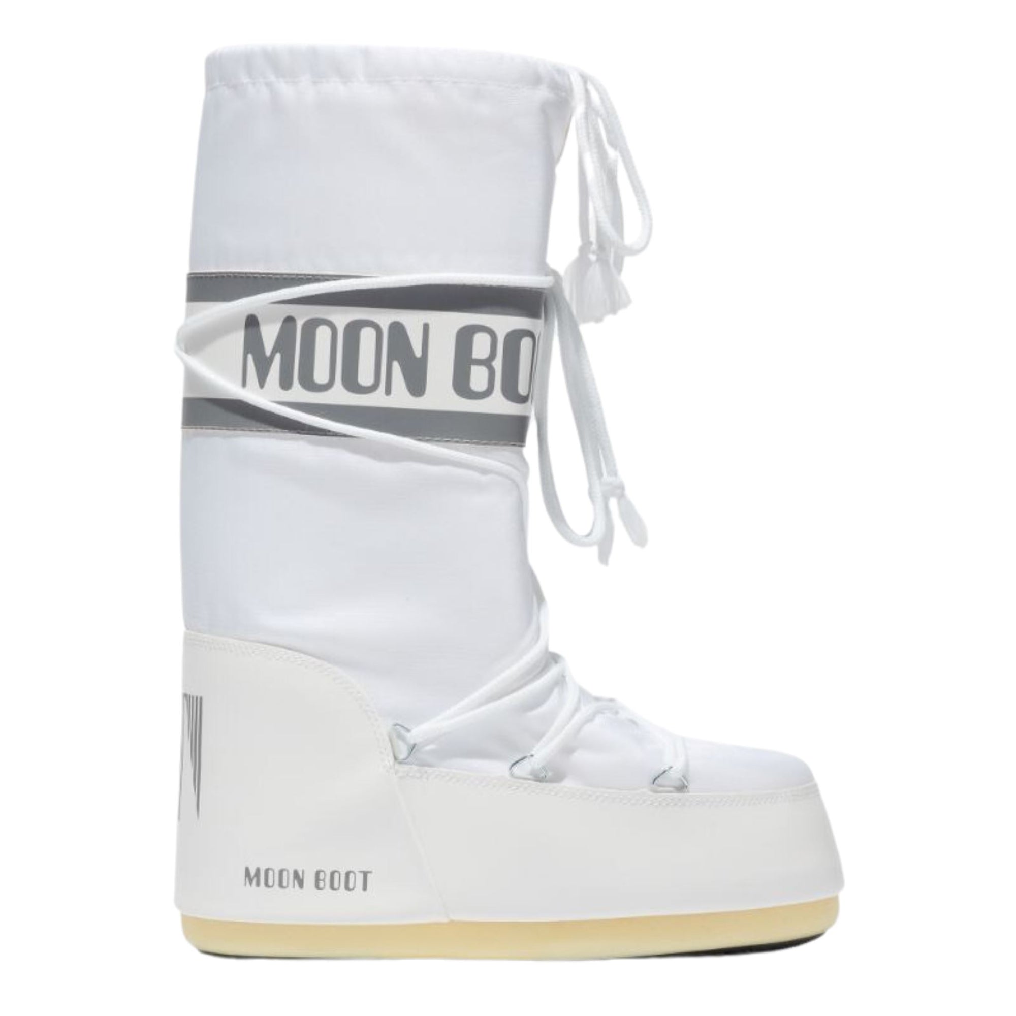 Moon Boot Icon Nylon Snow Boot - White Footwear Moon Boot 5-7.5US / 35-38EU 