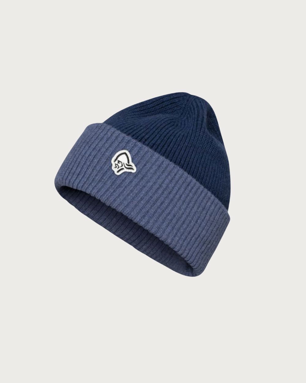 Norrøna Heavy MerinoUll Contrast Beanie - Indigo Night Melange Beanies Norrøna 