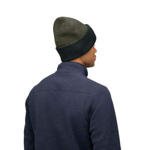 Norrøna Heavy MerinoUll Contrast Beanie - Olive Night Melange